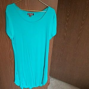 Turquoise T-shirt Dress